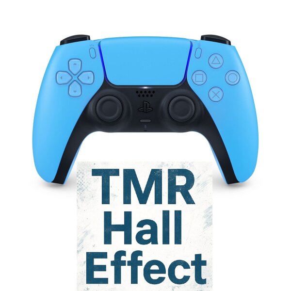 PS 5 Controller DualSense PlayStation 5 Gamepad Hall Effect Sticks Umbau Blau