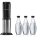 SodaStream Crystal 3.0 Trinkwassersprudler mit 3 Glaskaraffe als VORTEILSPACK