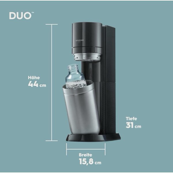SodaStream Duo Wassersprudler Trinkwassersprudler Sprudelmaschine TOP, 49,99 €