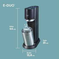 SodaStream E - Duo Wassersprudler Trinkwassersprudler Sprudelmaschine 2 Flaschen